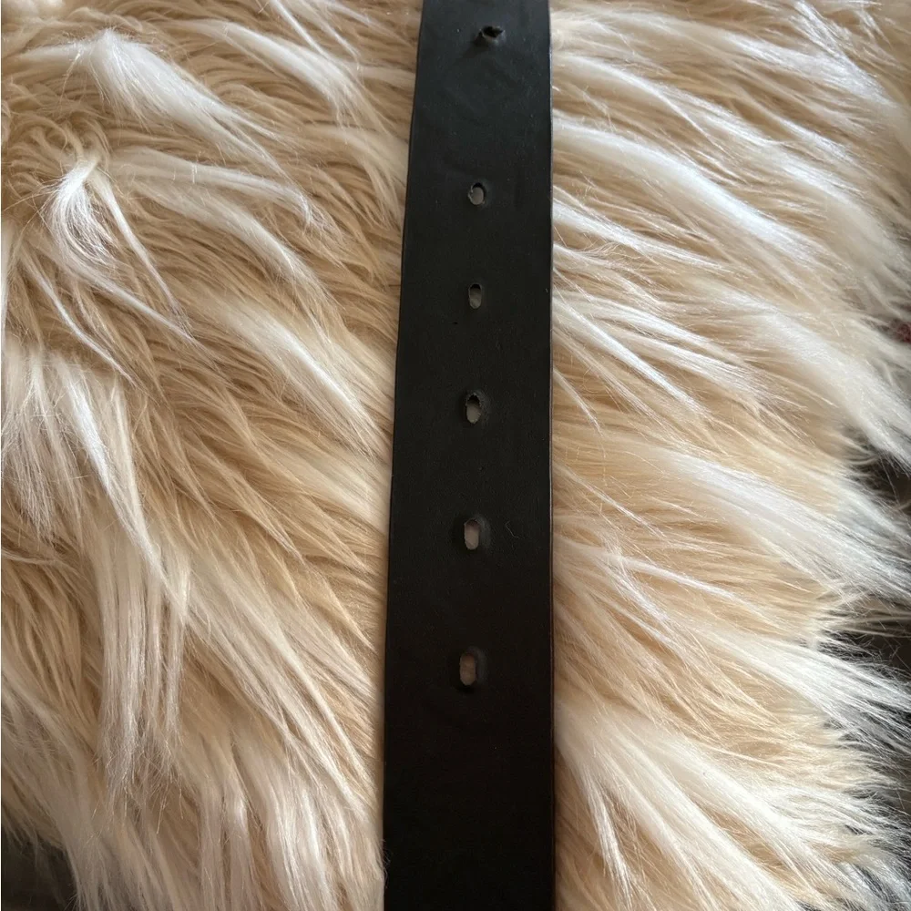 Brown leather Belt with Silver removable Buckle